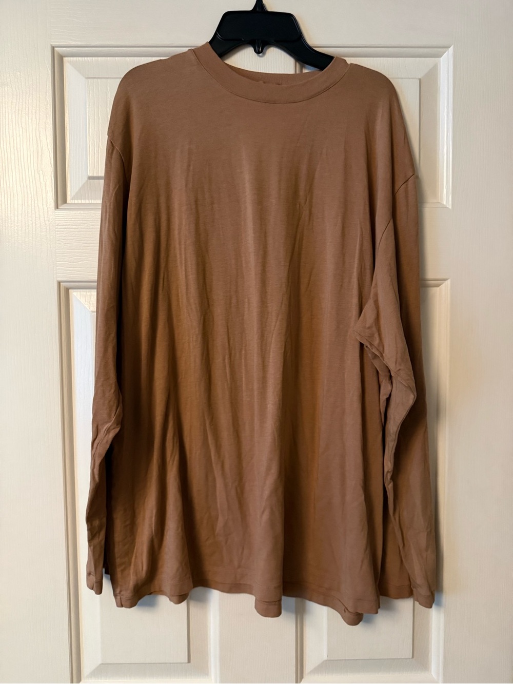 SKIMS Long Sleeve Crewneck Tee - Brown